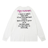 Men Long Sleeve T Shirt Figure Print Loose Casual